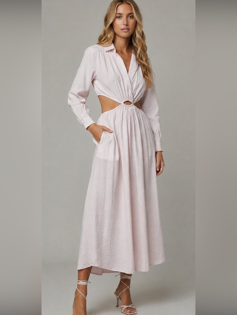 YFB young fabulous broke Derby Cutout Maxi Dress Size XS 57025